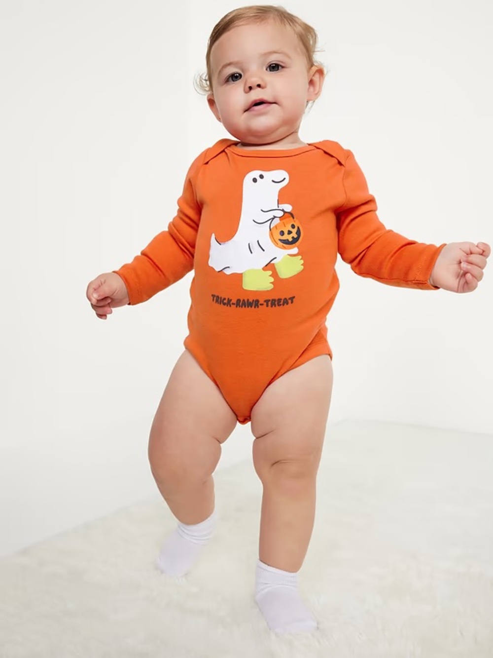 Old Navy Printed Ribbed Halloween Bodysuit Size 3-6 Months